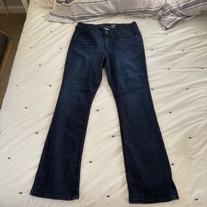 Seven7 Women's Tummyless High-Rise Jeans Dark Wash Size 12 NWOT  New without Tag